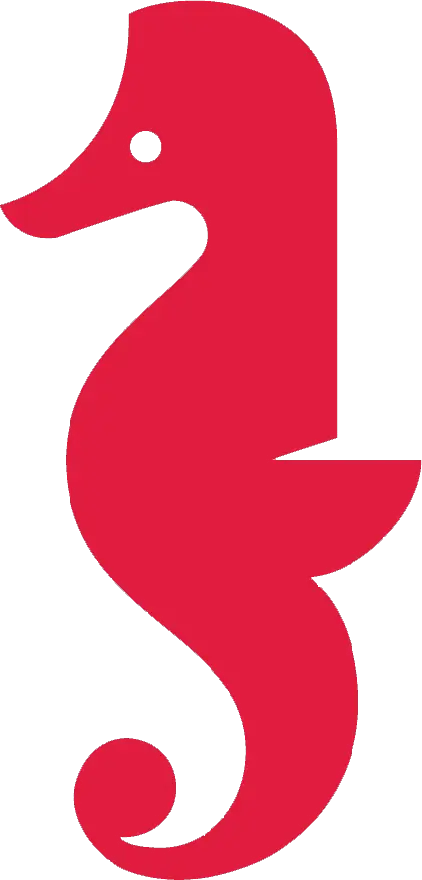 Holberton seahorse logo