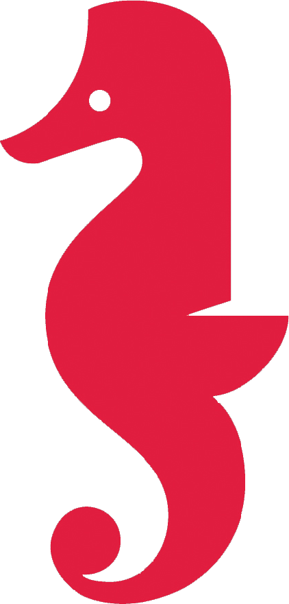 Holberton seahorse logo